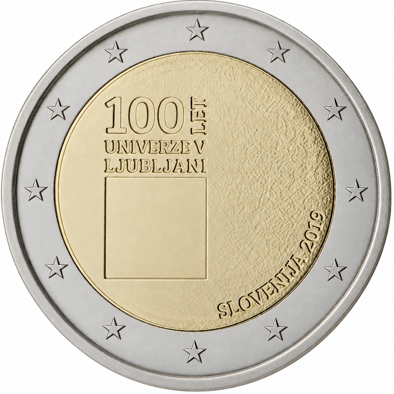 2 Euros University of Ljubljana (Uncoloured)